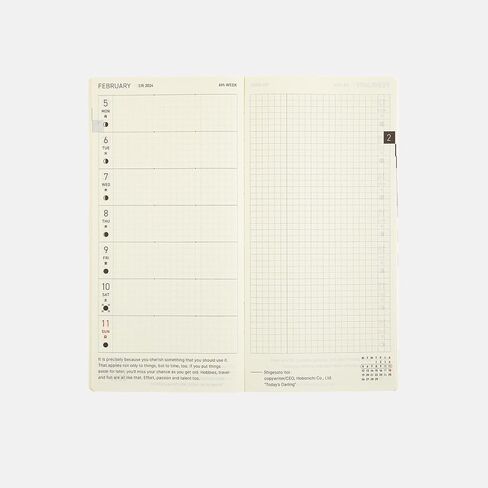 حذاء رياضي Hobonichi Techo Weeks Mega [إنجليزي/طويل ونحيف الحجم/بداية يناير 2024] in Saudi Arabia