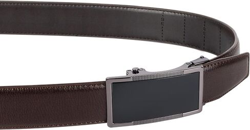 أحزمة رجالية من الجلد بحزام سقاطة، 2 حزمة، حزام منزلق قابل للتعديل مقاس 1 3/8 بوصة للرجال in Kuwait