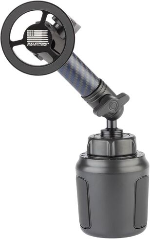 Bulletpoint Adjustable Universal Cup Holder Phone Mount for Car with Carbon Fiber Kevlar Arm Compatible with iPhone Samsung Google Smartphones (MagSafe Phone Holder) in Kuwait