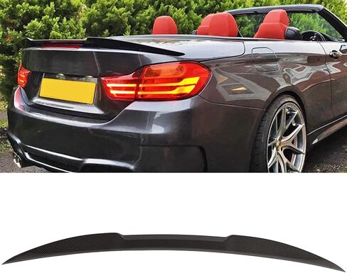 SCITOO Spoiler Wing JDM P Style Fits for 2007-2012 for BMW E93 3-Series & E93 M3 Convertible Carbon Fiber Glossy Black Rear Trunk Spoiler Wing in Saudi Arabia