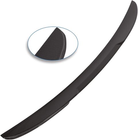 SCITOO Spoiler Wing JDM P Style Fits for 2007-2012 for BMW E93 3-Series & E93 M3 Convertible Carbon Fiber Glossy Black Rear Trunk Spoiler Wing in Saudi Arabia