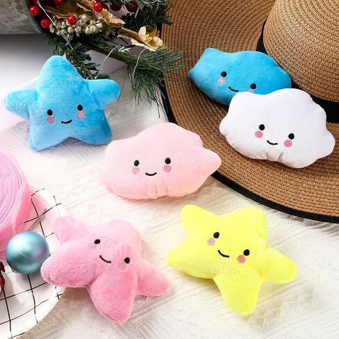 30 Pcs Stuffed Dog Toy Dog Squeaky Plush Chew Toys for Small Medium Dogs for Your Dogs Small Cloud Star Puppy Squeaky Dog Toys Christmas Socks Filler in Saudi Arabia