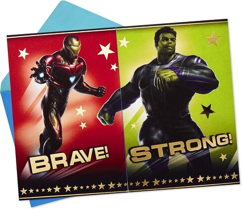 Hallmark Avengers Pack of 3 Fathers Day Cards (Iron Man, Black Panther, Captain America) in Saudi Arabia