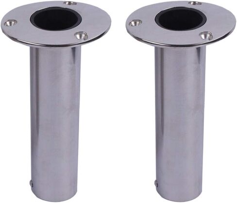 Pair ! Stainless 90 Degree Fishing Rod Holder Flush Mount Casting Flange 316 Steel for Marine Yacht in Saudi Arabia