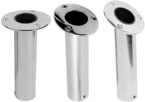 Pair ! Stainless 90 Degree Fishing Rod Holder Flush Mount Casting Flange 316 Steel for Marine Yacht in Saudi Arabia