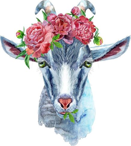 Muyankissu Goat Diamond Art Kits for Beginner,5D Paint by Diamond Kit for Adults Embroidery Kit Full Drill 12 x 16 inch in Kuwait
