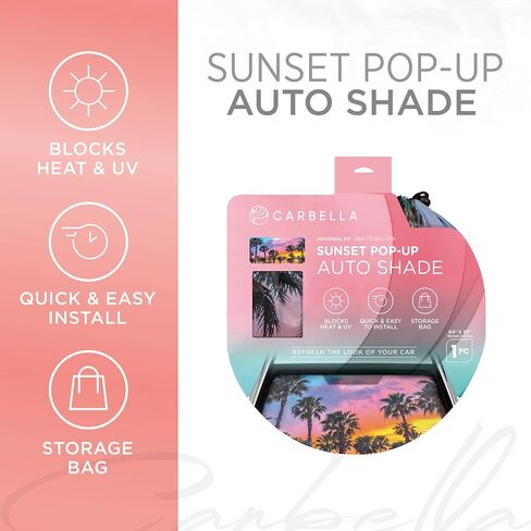 BDK Checker Gradient Car Window Sun Shade Auto Shade for Windshield Visor, Block UV Reflect Heat to Keep Your Car SUV Truck Cool Jumbo 64"x32" in Saudi Arabia
