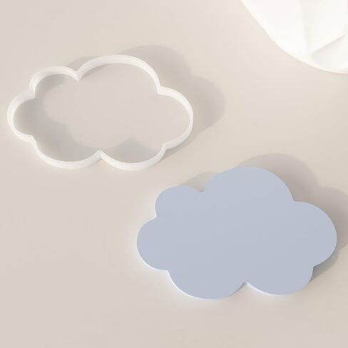 3 قطع حامل شموع قوالب راتينج سيليكون على شكل سحابة قوالب كوستر لراتنجات الإيبوكسي، قالب سيليكون قوالب راتنجات الإيبوكسي لحصير الأكواب الفنية DIY، قوالب إيبوكسي قالب صينية سيليكون هدايا فنية لتزيين المنزل in Kuwait