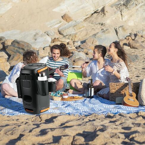 حامل تخزين ملحقات مكبر الصوت من TXEsign لسماعات JBL PartyBox 110 المحمولة التي تعمل بتقنية البلوتوث، وحقيبة تخزين للميكروفونات والكمبيوتر اللوحي وزجاجات المياه وحقيبة مكبر الصوت وحقيبة تخزين الملحقات الإلكترونية in Saudi Arabia