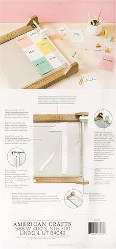 We R Memory Keepers 12x12 in Premium Paper Trimmer, Light Bar, Magnetic Edge, Alignment Guide, Compact Storage and Portability, Scrapbooking, Journaling, Cardmaking, Printmaking, and More in Kuwait