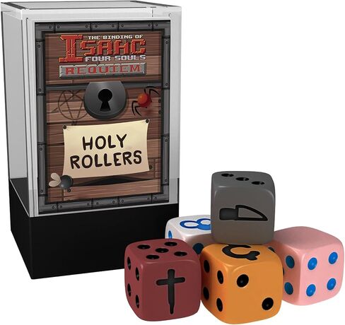 The Binding of Isaac: Four Souls - Unholy Rollers Dice - 5pc Set, 6-Sided, Card Game Accessory, Tabletop Gaming, Officially Licensed in Saudi Arabia