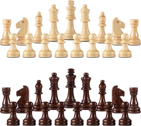 قطع شطرنج خشبية مغناطيسية من AMEROUS، قطع شطرنج من خشب King Staunton مقاس 2.2 سم فقط، مع حقيبتين للتخزين، وتغليف الهدايا، واستبدال القطع المفقودة in Kuwait