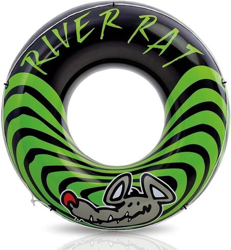 INTEX 68209EP Inflatable River Rat Tube:, 2 Air Chambers, All-Around Grab Line, 48in Diameter, 220lb Weight Capacity in Kuwait