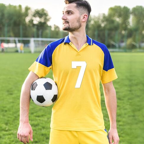 8 Inch Iron on Numbers, 22 Pieces Black 0 to 9 Large Size Heat Transfer Vinyl Numbers for Football Baseball Basketball Team Jersey Fabric Clothing Uniform Sports T-Shirt Printing DIY Craft in Saudi Arabia