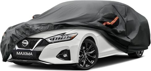 Kayme 6 Layers Sedan Car Cover Custom Fit Tesla Model 3 (2017-2022) Waterproof All Weather for Automobiles, Full Exterior Covers Sun Rain UV Protection（Deliver about 3-10 Days） in Saudi Arabia