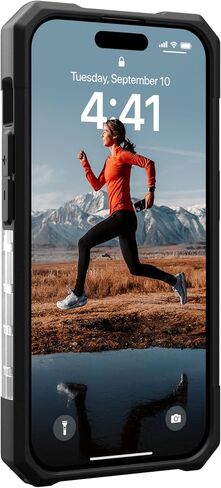 URBAN ARMOR GEAR UAG Case [Updated Version] Compatible with iPhone 15 Pro Case 6.1" Plasma Ash Rugged Transparent Clear Military Grade Drop Tested Protective Cover in Saudi Arabia