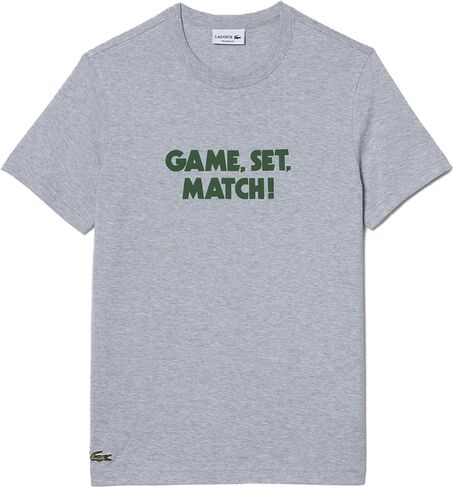 Lacoste Short Sleeve Relaxed Fit Tee Shirt W/Crocodile Wording in Kuwait