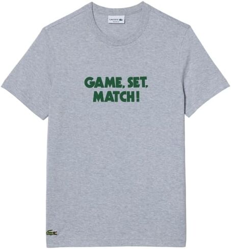 Lacoste Short Sleeve Relaxed Fit Tee Shirt W/Crocodile Wording in Kuwait