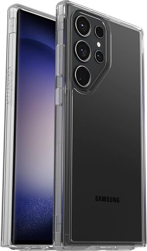 OtterBox Galaxy S23 Ultra Symmetry Series Case - DONT EVEN CHAI GREY (Beige), ultra-sleek, wireless charging compatible, raised edges protect camera & screen in Saudi Arabia