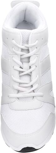 CALTO Men's Invisible Height Increasing Elevator Shoes - Leather/Mesh Lace-up Sporty Trainers - 4 Inches Taller in Saudi Arabia