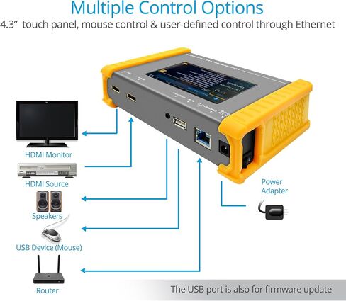 مولد ومحلل أنماط الفيديو gofanco Prophecy - 4K 60HZ 4:4:4 HDMI 2.0، لوحة لمس 4.3 بوصة، تعمل بالبطارية، HDR، HDMI 2.0a، HDCP 2.2، اختبار EDID، 18 جيجابت في الثانية، متوافق مع TAA (PRO-HDMI2Gen) in Kuwait