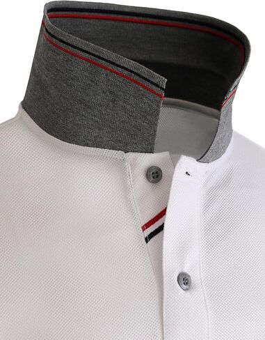 Men's Polo Shirt Short Sleeve Collar Sleeves Point Athletic Polo Shirt in Saudi Arabia