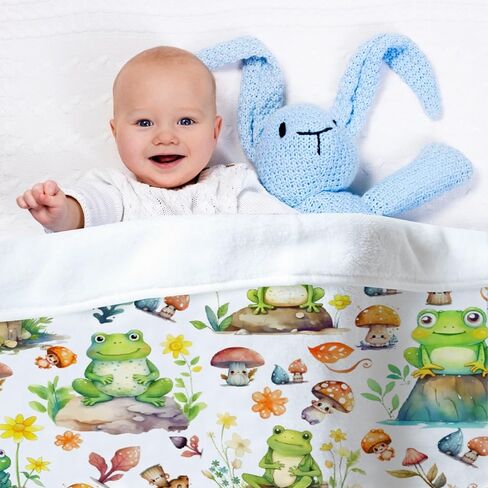 Axolotls Wave Baby Blanket Gifts Super Soft Swaddle Newborn Cozy Baby Receiving Blanket Stroller Throw Blanket for Crib 40x30 for Baby/Puppy in Saudi Arabia