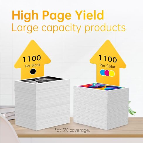 خراطيش حبر LEMERO 252XL معاد تصنيعها بديلة لخراطيش حبر Epson 252XL تعمل مع القوى العاملة WF-7110 WF-7710 WF-7720 WF-3640 WF-3620 (2 أسود، 2 سماوي، 2 أرجواني، 2 أصفر، 8 عبوات) in Kuwait