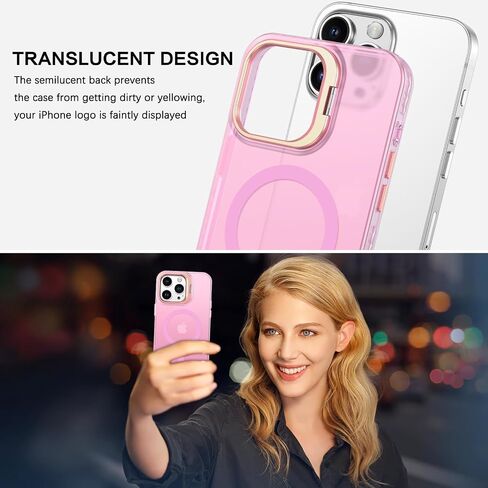 BENTOBEN for iPhone 15 Pro Max Magnetic Phone Case [Compatible with MagSafe] Kickstand Design Shockproof Protective Bumper Drop Protection Girls Women Boys Men iPhone 15 Pro Max Phone Cover, Black in Saudi Arabia