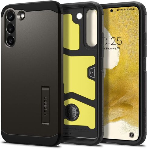Spigen Tough Armor Designed for Galaxy S22 Case (2022) - Black in Saudi Arabia