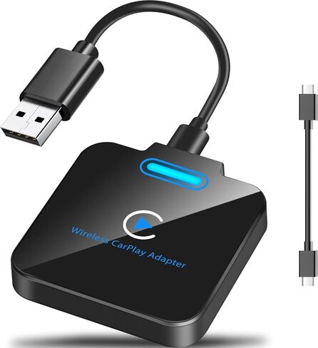 محول Carplay اللاسلكي، 2024 ترقية Carplay اللاسلكي تحويل المصنع سلكي إلى CarPlay Dongle التوصيل والتشغيل التلقائي، اتصال ثابت سريع وسهل الاستخدام مناسب لهاتف iPhone iOS 10+ وسيارات CarPlay السلكية OEM in Kuwait