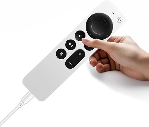 USB C Charger Apple TV Remote Cable for Apple TV Remote (3rd Gen), Apple TV 4th Gen, Siri Remote (3rd Gen), Apple TV 4K Remote (3rd Gen) iPhone 15 15 Pro Max 15 Plus Cable Adapter Replacement (3.3FT) in Kuwait