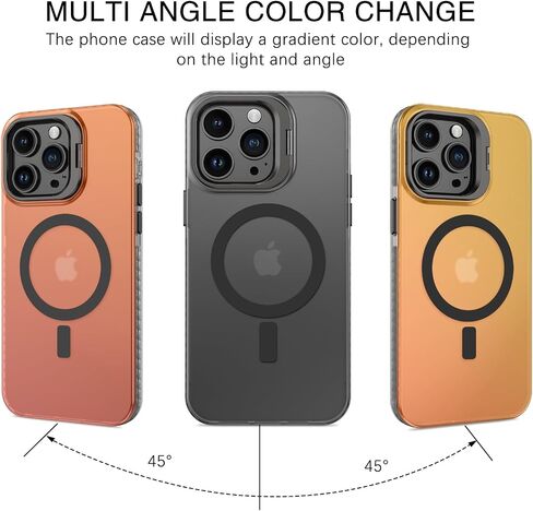 BENTOBEN for iPhone 15 Pro Max Magnetic Phone Case [Compatible with MagSafe] Kickstand Design Shockproof Protective Bumper Drop Protection Girls Women Boys Men iPhone 15 Pro Max Phone Cover, Black in Saudi Arabia