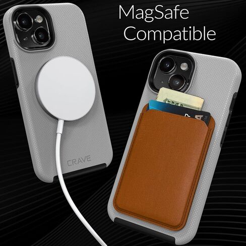 Crave Dual Guard متوافق مع حافظة iPhone 15، متوافقة مع حافظة MagSafe مزدوجة الطبقة للحماية من الصدمات لهاتف Apple iPhone 15 (6.1") - أخضر غابة in Kuwait