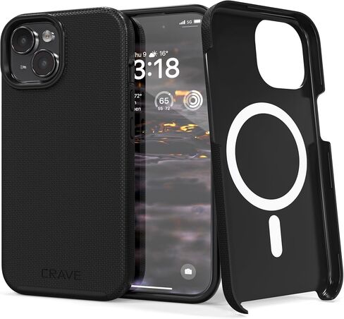 Crave Dual Guard متوافق مع حافظة iPhone 15، متوافقة مع حافظة MagSafe مزدوجة الطبقة للحماية من الصدمات لهاتف Apple iPhone 15 (6.1") - أخضر غابة in Kuwait