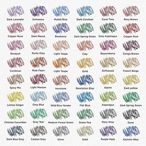 AAE 48 Pieces Colored Pencils for Adults coloring books, Vibrant art coloring pencils | Soft Core Color Pencil set for Shading, Sketching, Kids Beginners and Artists in Saudi Arabia