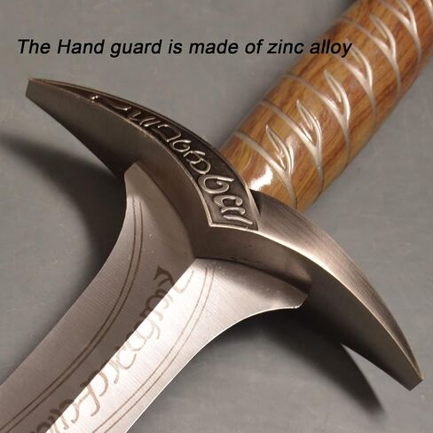 Full Tang Western Sword Frodo Thorn Ding Sword Bilbo Baggins Sword Elf Short Sword Cosplay 29 Inch with Hanging Plate,Metal Stainless Steel in Saudi Arabia