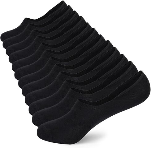 No Show Socks Women Mens Low Cut Non Slip Invisible Flat Boat Liner 6/12 Pairs in Saudi Arabia
