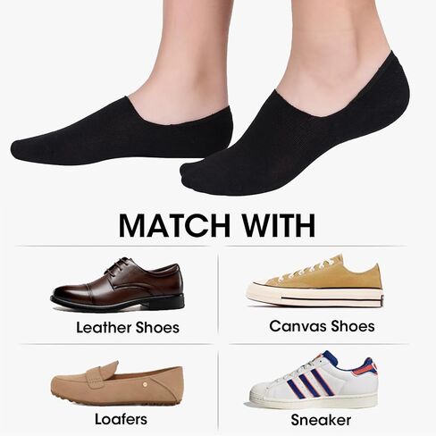 No Show Socks Women Mens Low Cut Non Slip Invisible Flat Boat Liner 6/12 Pairs in Saudi Arabia