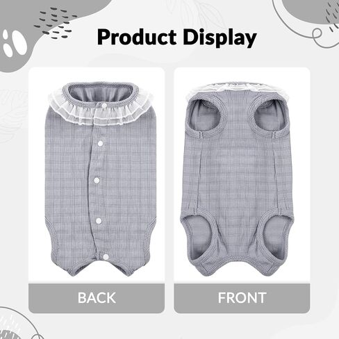 ASENKU Cat Recovery Suit, Cat Surgery Recovery Shirt Female After Surgery for Abdominal Wounds,Cat Onesie Anti Licking Wounds, E-Collar Alternative for Female Cats Kitten in Saudi Arabia