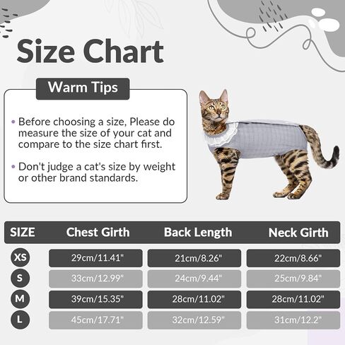 ASENKU Cat Recovery Suit, Cat Surgery Recovery Shirt Female After Surgery for Abdominal Wounds,Cat Onesie Anti Licking Wounds, E-Collar Alternative for Female Cats Kitten in Saudi Arabia
