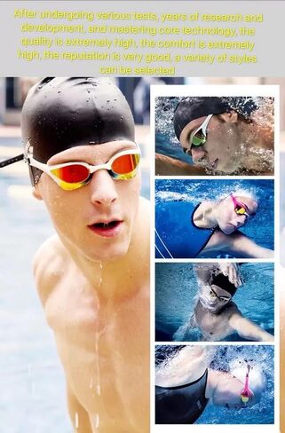 Swim Goggles, Anti Fog&UV Swimming Goggles for Audlt, No Leaking Swim Glasses for Men Women Youth in Saudi Arabia