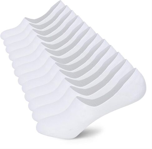 No Show Socks Women Mens Low Cut Non Slip Invisible Flat Boat Liner 6/12 Pairs in Saudi Arabia