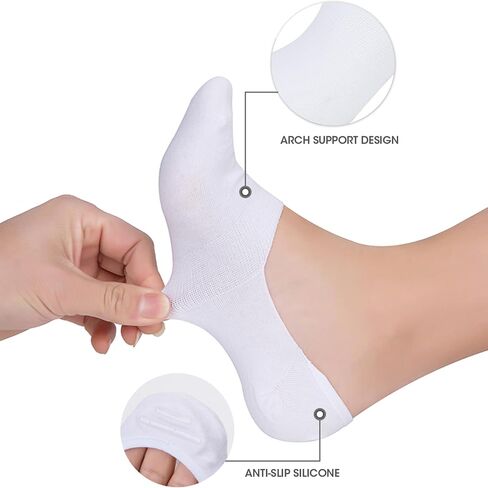 No Show Socks Women Mens Low Cut Non Slip Invisible Flat Boat Liner 6/12 Pairs in Saudi Arabia