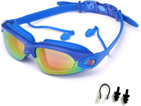 Swim Goggles, Anti Fog&UV Swimming Goggles for Audlt, No Leaking Swim Glasses for Men Women Youth in Saudi Arabia