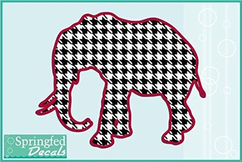 ملصق فينيل مستوحى من الفيل HOUNDSTOOTH مقاس 4 بوصات لشاحنة السيارة in Kuwait