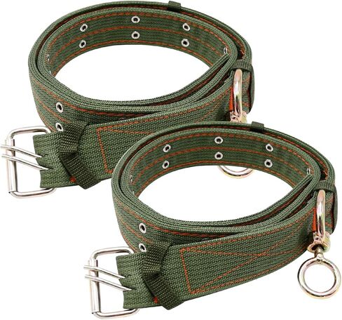 2Pcs Adjustable 59.05inch Cow Collar with 2-Rows Metal Buckle Four-Layer Nylon Thickened Cow Collar Ring Metal Buckle Traction Chain for Cattle, Dog, Horse, Sheep, Camel in Saudi Arabia