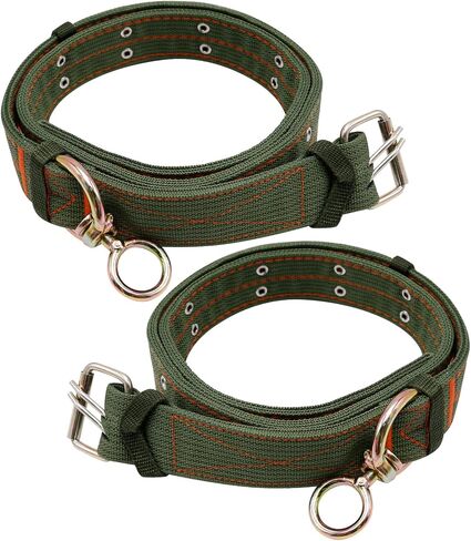 2Pcs Adjustable 59.05inch Cow Collar with 2-Rows Metal Buckle Four-Layer Nylon Thickened Cow Collar Ring Metal Buckle Traction Chain for Cattle, Dog, Horse, Sheep, Camel in Saudi Arabia