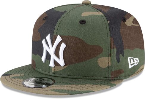 New Era MLB 9FIFTY Camo Adjustable Snapback Hat Cap One Size Fits All (New York Yankees Camo) in Saudi Arabia