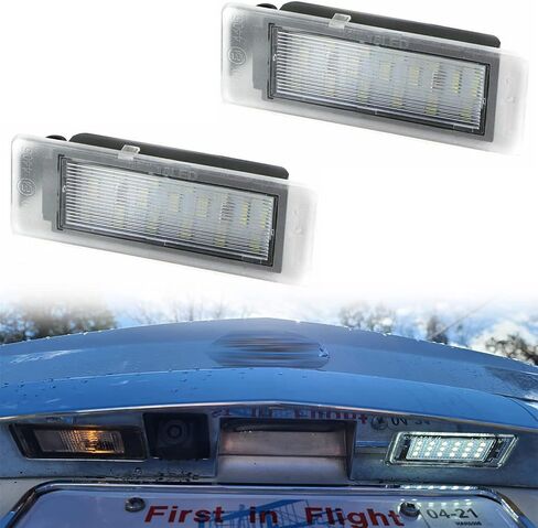 NSLUMO LED License Plate Light Assembly for 2014-2019 Chevy Corvette C7 Impala SS Traverse, 2011-2019 Ca'dillac CTS XTS SRX, OEM Replacement 6000K Xenon White 18-SMD Error Free Led Tag Light in Saudi Arabia